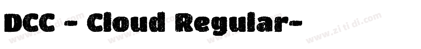 DCC - Cloud Regular字体转换